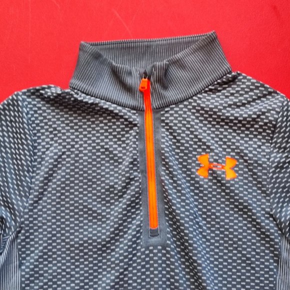 Under Armour sweatshirt grey 1/4 zip up girl youth size L - Picture 6 of 6